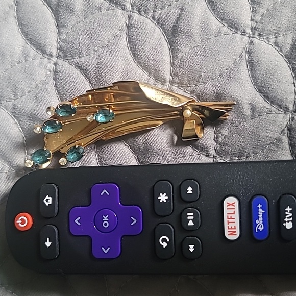 ABSOLUTE EXQUISITE RARE VINTAGE STIRLING BY CORO GOLD WASH TOPAZ BROOCH - Picture 6 of 6